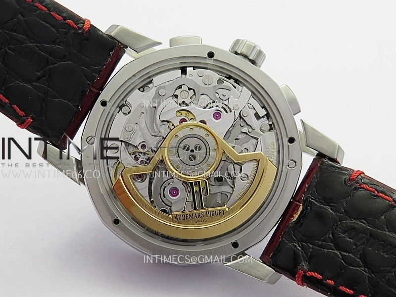 Code 11.59 Chrono 26393 SS APSF 1:1 Best Edition Red Dial On Red Leather Strap Super Clone SA4401